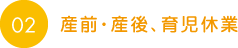 産前・産後、育児休業